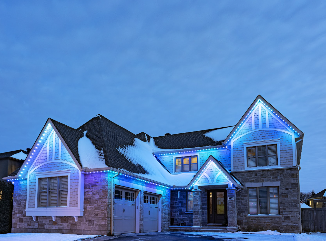 Lumières de Noël permanentes par Illumination Québec