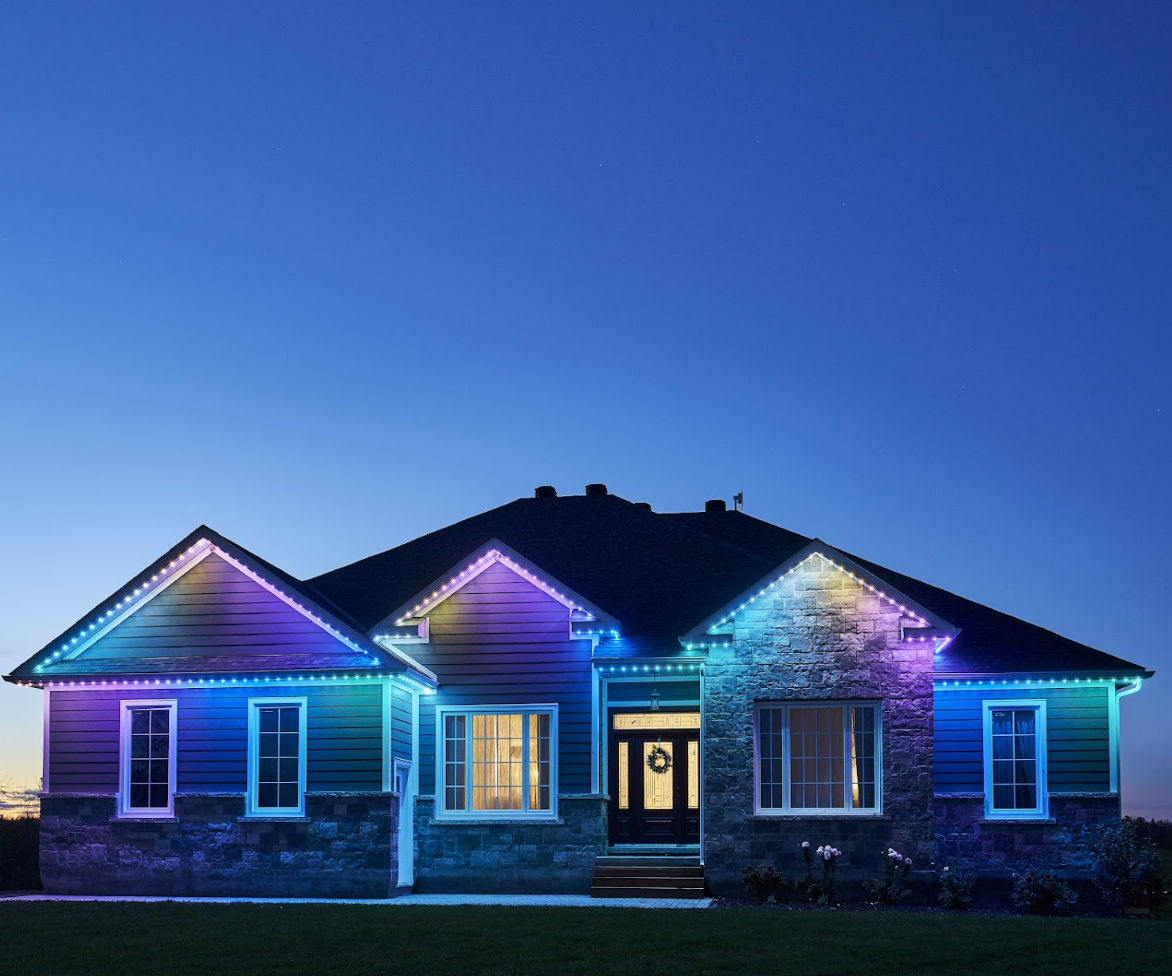 Installation de lumières de maison personnalisables par Illumination Québec